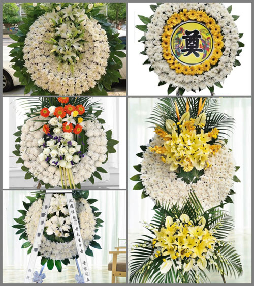 广东梅州市五华县长布镇中心村花圈速递
